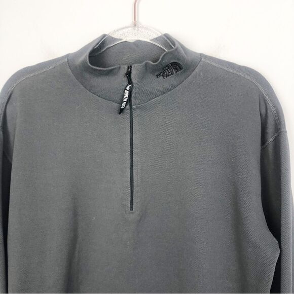 THE NORTH FACE | Dark Gray 1/4 Zip Base Layer Long Sleeve Pullover Men’s Size M - Picture 2 of 8